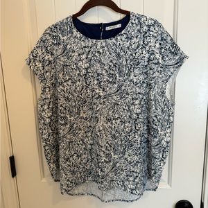 MM LaFleur Didion Top Indigo Marble Size S